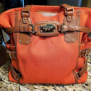 MICHAEL KORS GANSEVOORT CANVAS/LEATHER TOTE